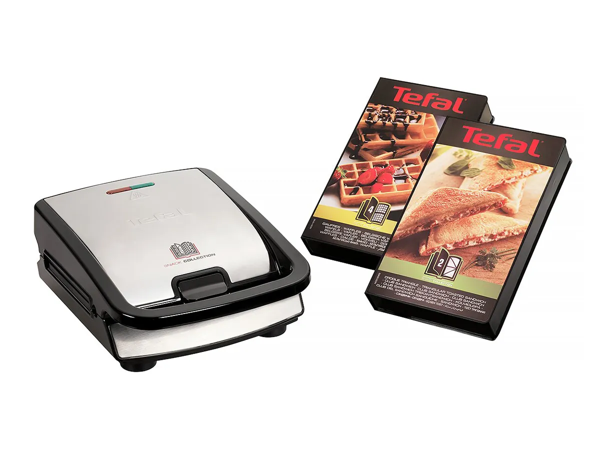 TEFAL Snack Collection Vohvelirauta Voileipägrilli irrotettavat levyt SW852D12
