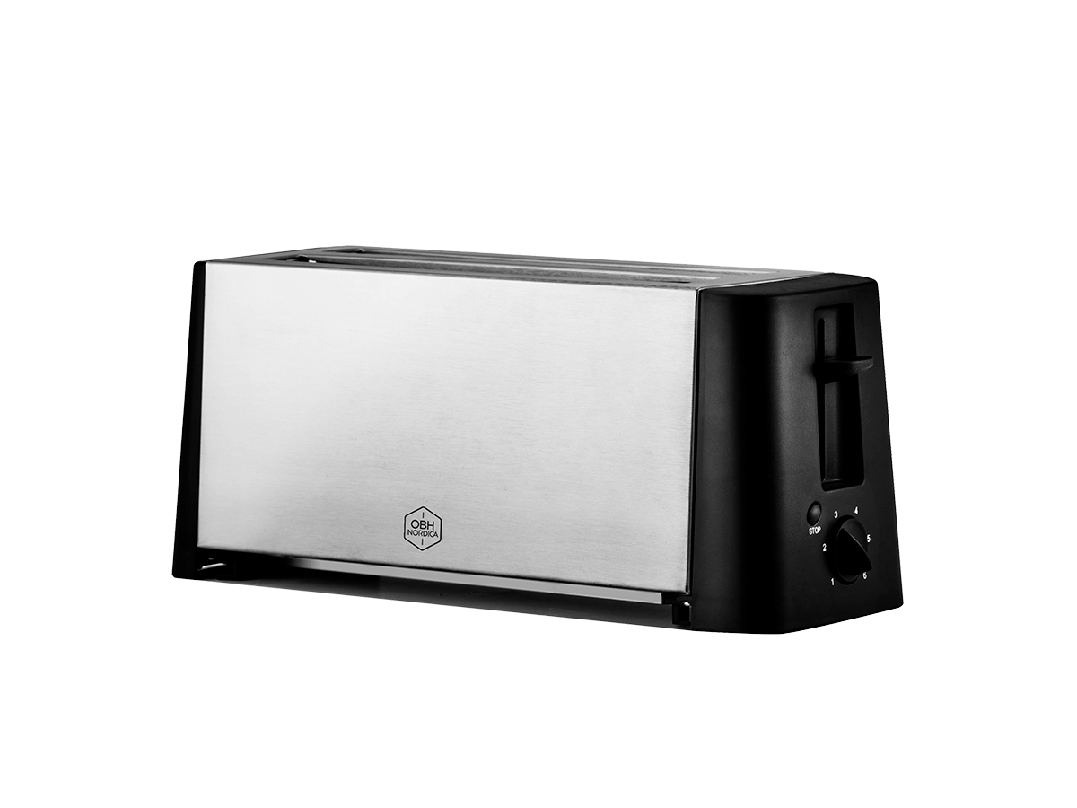 OBH NORDICA Design inox Leivänpaahdin 4 Leipäviipaletta Ruostumatonta Terästä 2234