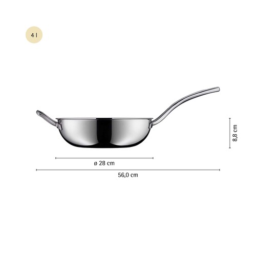 Profi Resist wokkipannu 28 cm, Hybridipinnoite Non-Stick Teräs 