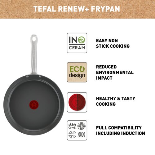 Renew+ Frypan 24 cm Grey