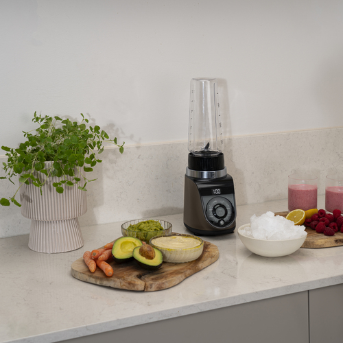 Blend Up Blender Warm Grey - 0,7L mukaan otettava pullo