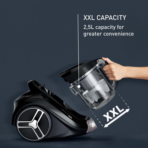 Compact Power XXL Cyclonic, parkettisuulake, pussiton pölynimuri