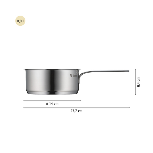 Mini kattila 14 cm /0,9 L, Ruostumatonta terästä 