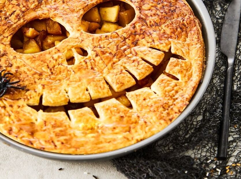Skellingtonin Halloween-piirakka