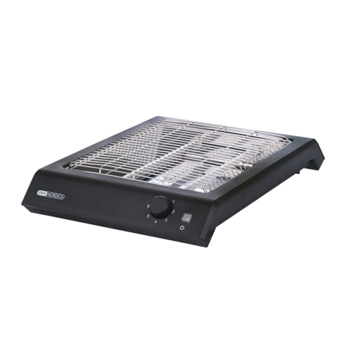 Flat Toaster Tasoleivänpaahdin Musta Iso Paahtoala
