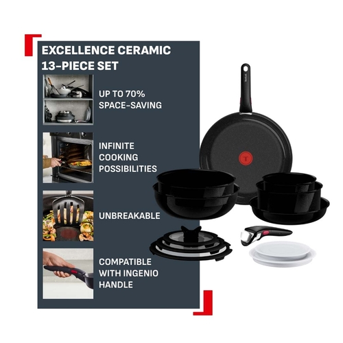 Ingenio G7 Excellence Ceramic Kattila- ja Paistinpannusetti 13 osaa