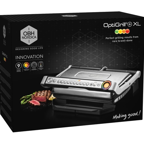 Optigrill XL Pöytägrilli Ruostumatonta Terästä 9 Ohjelmaa