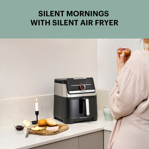 Easy Fry Silence & Smart Vision Air Fryer 7 l. Stainless Steel