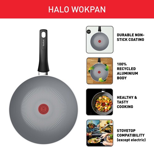 Halo Wokpannu 28 cm, Harmaa