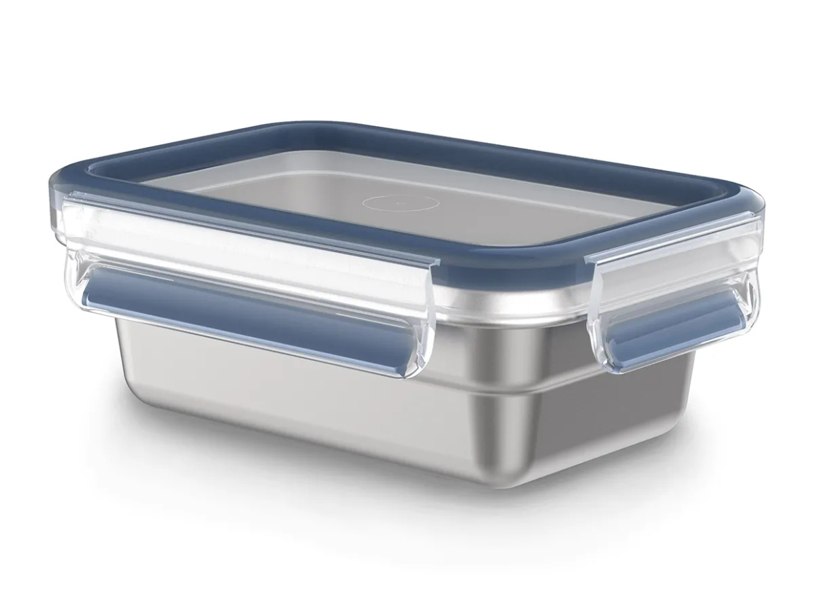 TEFAL MasterSeal STAINLESS STEEL Suorakulmainen 0,5 litraa Säilytysrasia Ruostumatonta terästä N1150310