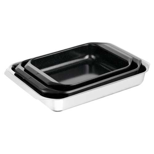 Uunivuokasetti 3 osaa, Excellence Ceramic & Stainless Steel 