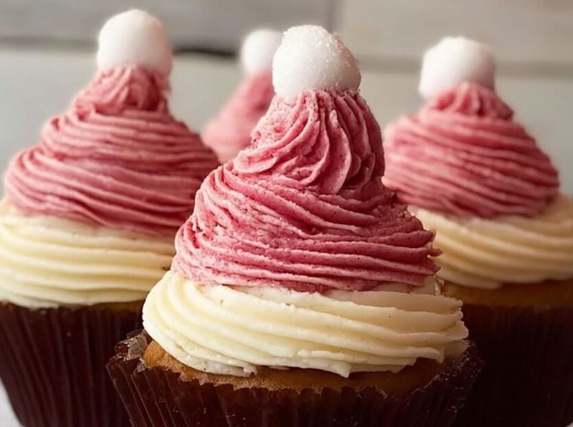 Santa-Style suklaa cupcake:t