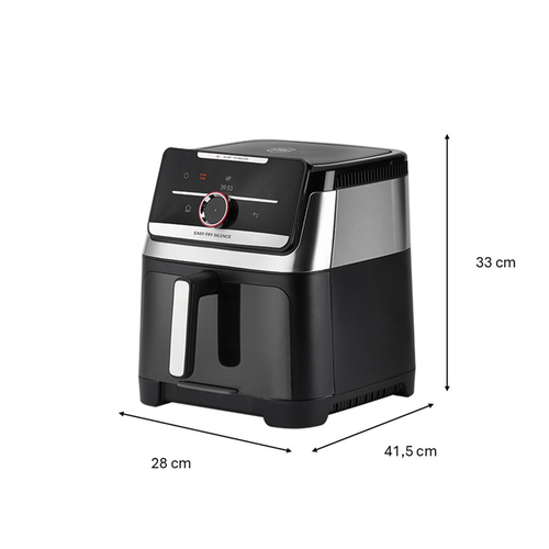 Easy Fry Silence & Smart Vision Air Fryer 7 l. Stainless Steel
