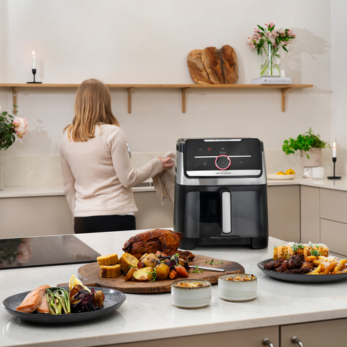 Easy Fry Silence & Smart Vision Air Fryer 7 l. Stainless Steel