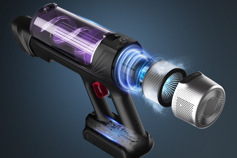 Moppaava varsi‑imuri puhdistaa tehokkaasti, 