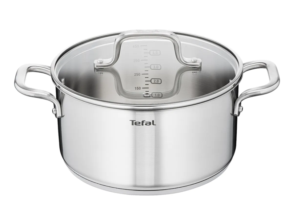 TEFAL Virtuoso Kattila 24 cm / 5,3 l kannellinen Ruostumatonta terästäE4924674