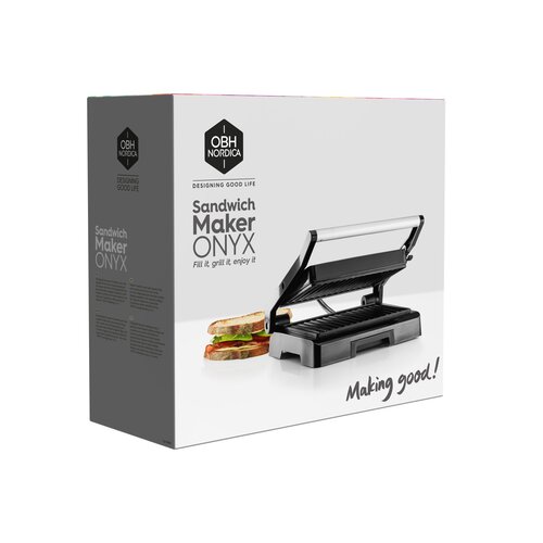 Onyx Voileipägrilli Panini Tarttumattomat Grillauslevyt