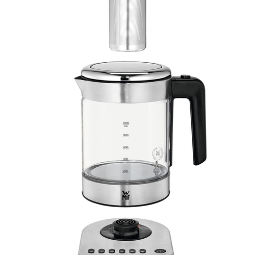 KitchenMinis  vedenkeitin Vario lasia 1,0 L, lämpötila-asetuksilla 