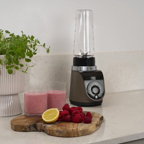Blend Up Blender Warm Grey - 0,7L mukaan otettava pullo
