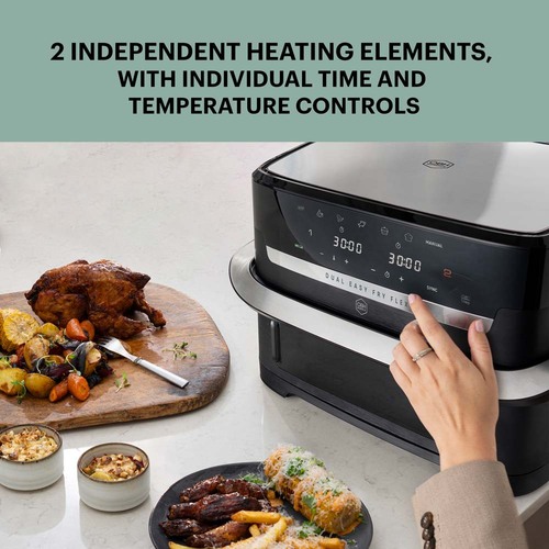 Flex Dual Easy Fry 9 l musta – air fryer