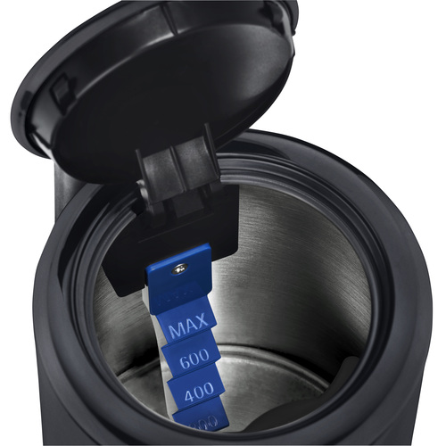 KitchenMinis vedenkeitin, 0,8 L, musta 