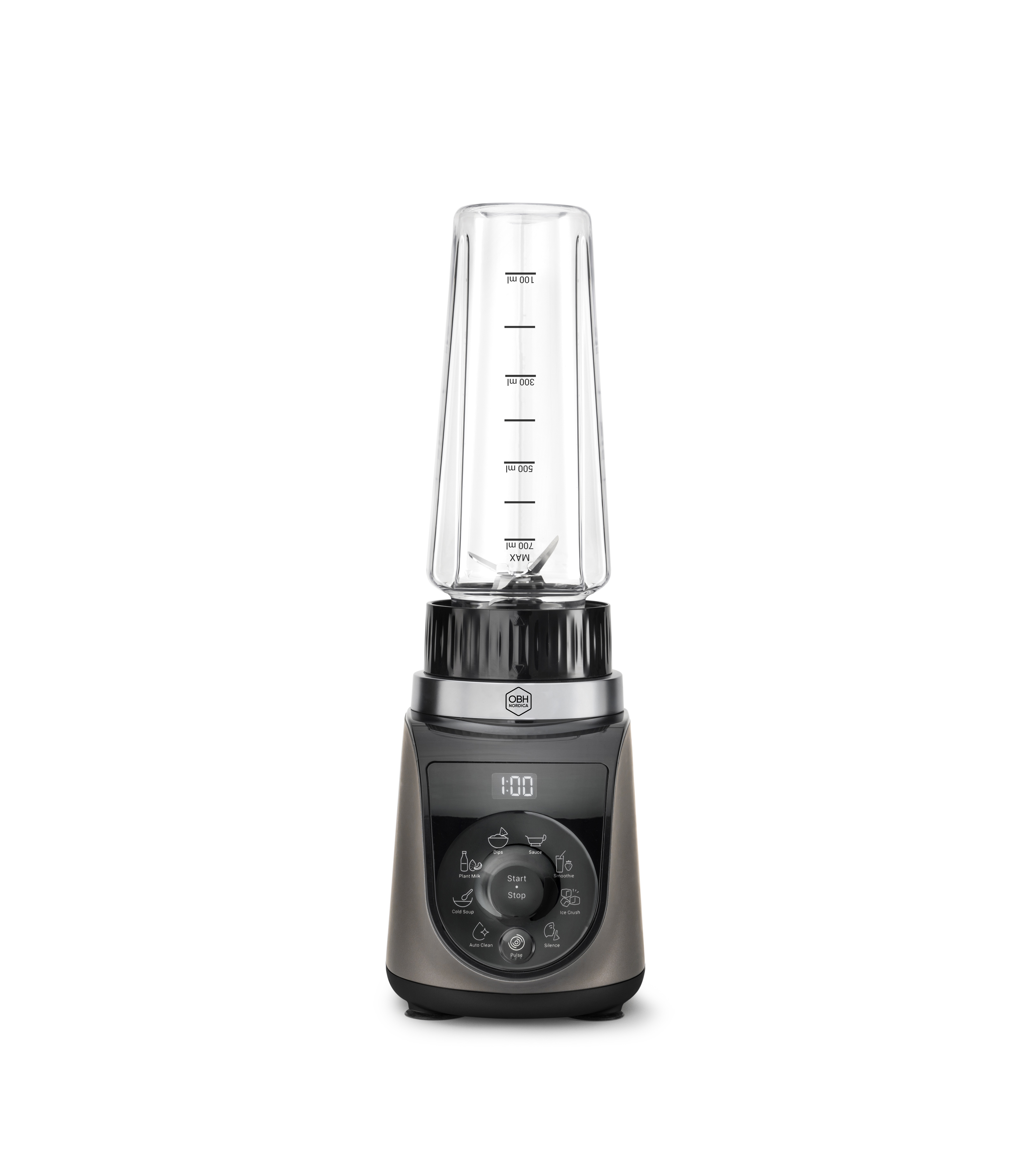 Blend Up Blender Warm Grey - 0,7L mukaan otettava pullo