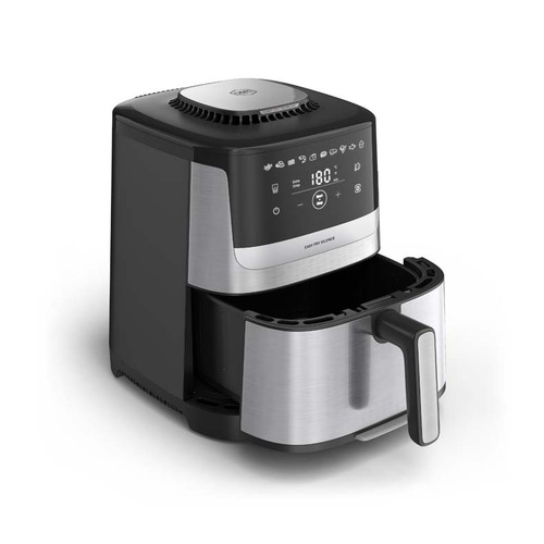 Easy Fry Silence ‑air fryer 5 l ruostumatonta terästä 