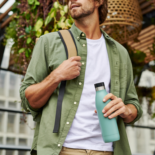 Bludrop Basic Vesipullo ruostumatonta terästä 0,7 l Vihreä 